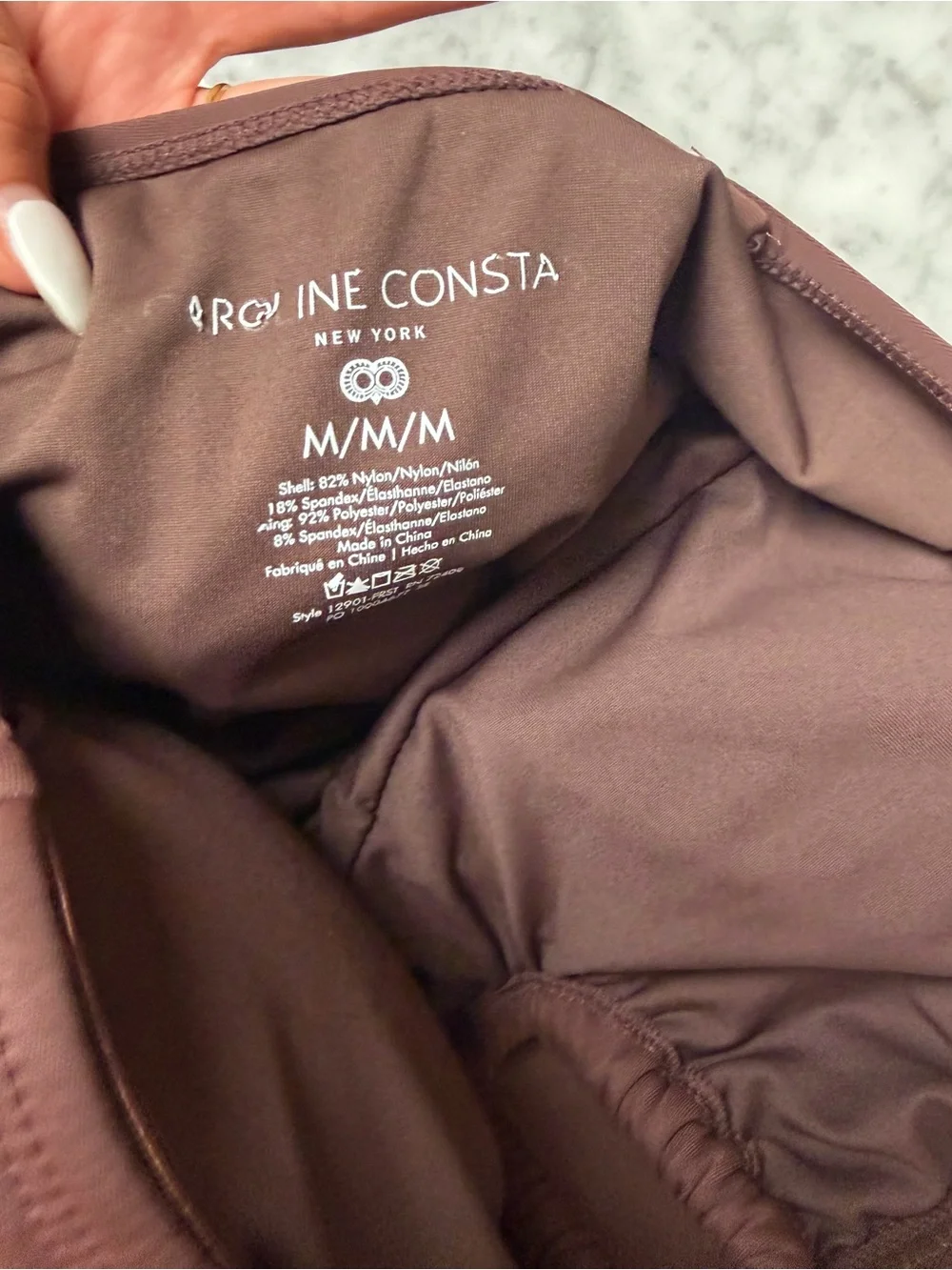 Caroline Constas Strapless One-Piece Swimsuit in Chocolate
